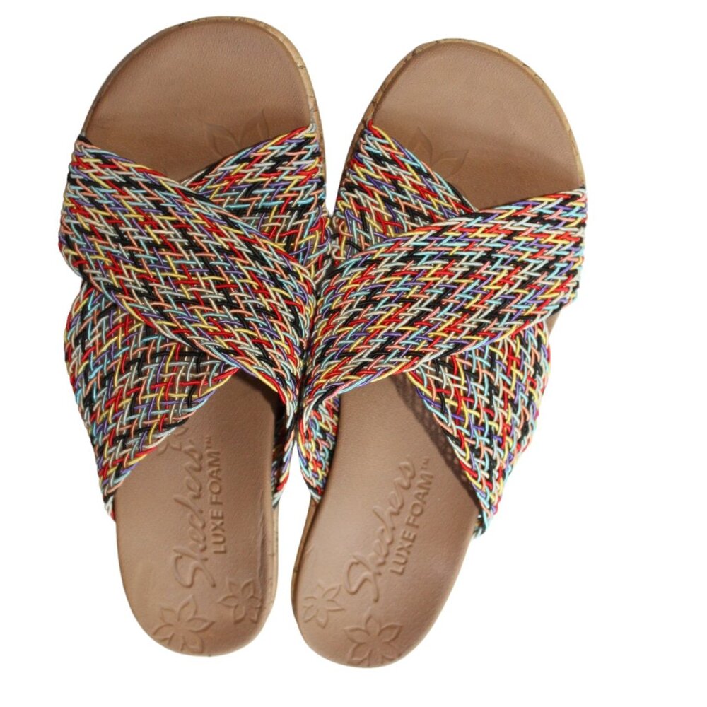 Skechers Beverlee Vacation Mode Wedge Slide (Women's) Size 7.5 / 8 New - Picture 2 of 15